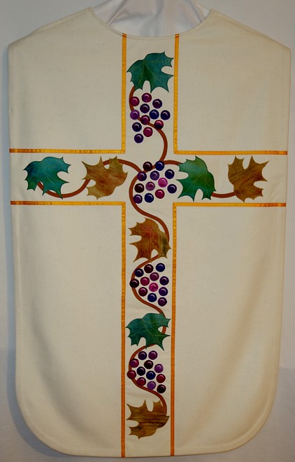 white chasuble for Frøya church