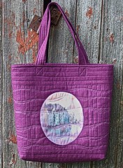 Easy bag with photo fabric panels