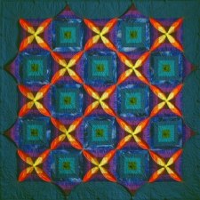 Chameleon Quilt no 1 'Night and Day'