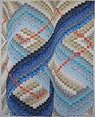 Ormen Lange Bargello quilt made by Linda O'Keeffe
