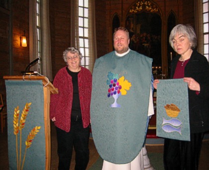 liturgical textiles for frøya church kalvaag