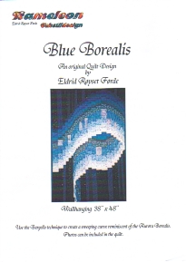 Blue Borealis bargello quilt